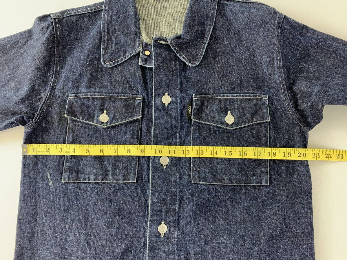 agnes b. 90s Agnes B Homme Type 2 Blue Indigo Trucker Western Jacket Size US S / EU 44-46 / 1 - 10 Thumbnail