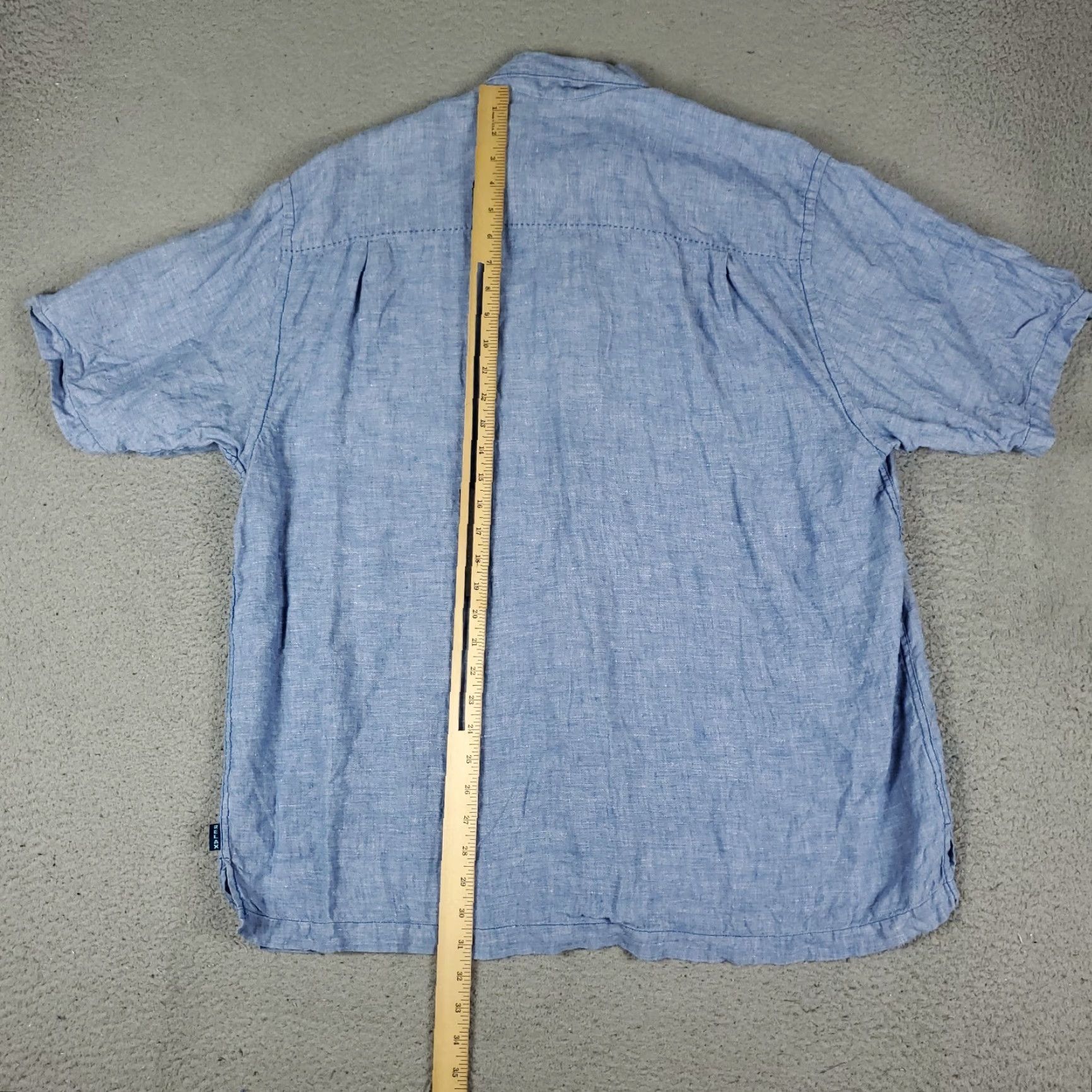 Tommy Bahama Tommy Bahama Shirt Mens XL Blue Linen Hawaiian Button Up Short Sleeve Size US XL / EU 56 / 4 - 3 Thumbnail