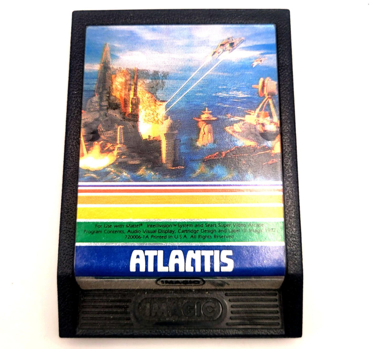 Imaginary Foundation Atlantis (1982 Imagic Mattel Intellivision) Game Cartridge Size ONE SIZE - 1 Thumbnail