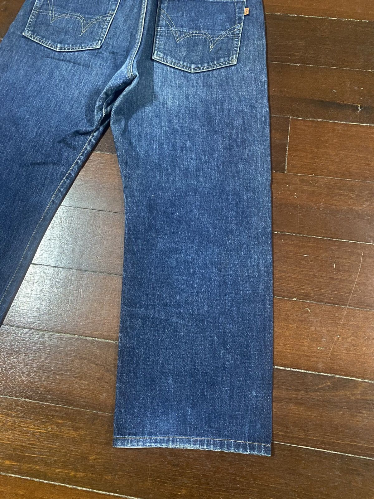 Edwin Vintage 90s Edwin 505 Selvedge Straight Jeans rusty mud wash Size US 35 - 11 Thumbnail
