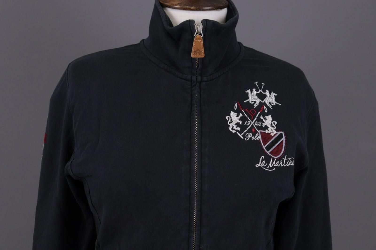 La Martina La Martina Jodhpur Black Polo Activewear Jacket Size 4 Size S / US 4 / IT 40 - 2 Thumbnail