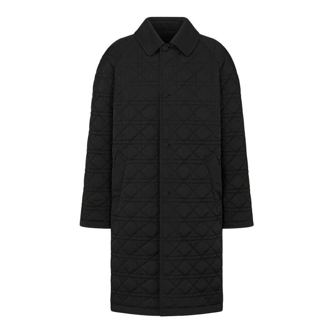DIOR Cannage Black Cotton Reversible Coat New & Authentic (M