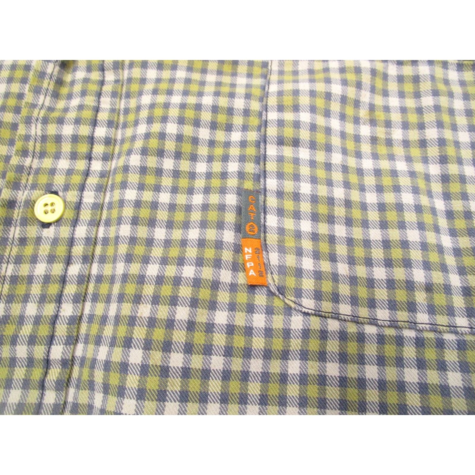 Vintage Rasco FR Shirt Men 2XL Green Button-Down Plaid Twill Long Sleeve Workwear FR Shirt Men Green 2XL Size US XXL / EU 58 / 5 - 5 Thumbnail