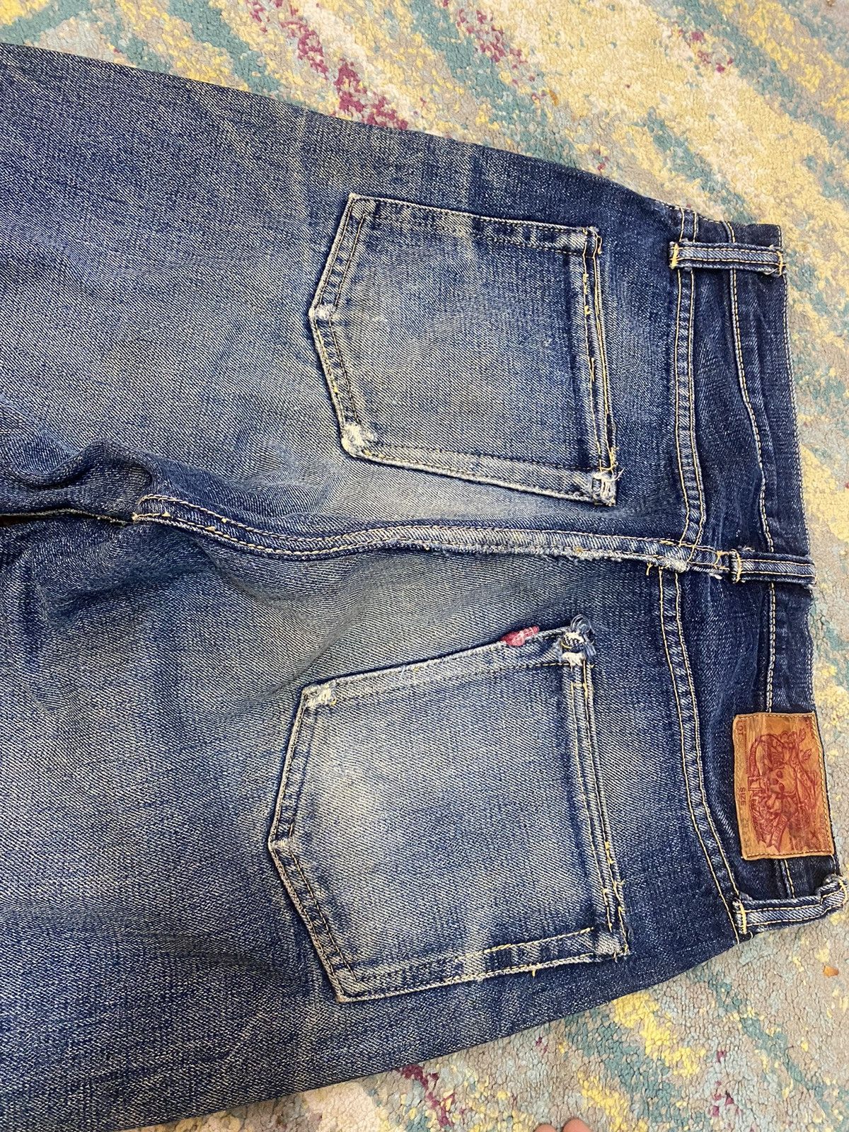 Japanese Brand × Skull Jeans by an Alchemist Rare Skull Jeans Analchemist Selvedge Jeans 29x34 Made Japan Size US 29 - 9 Thumbnail
