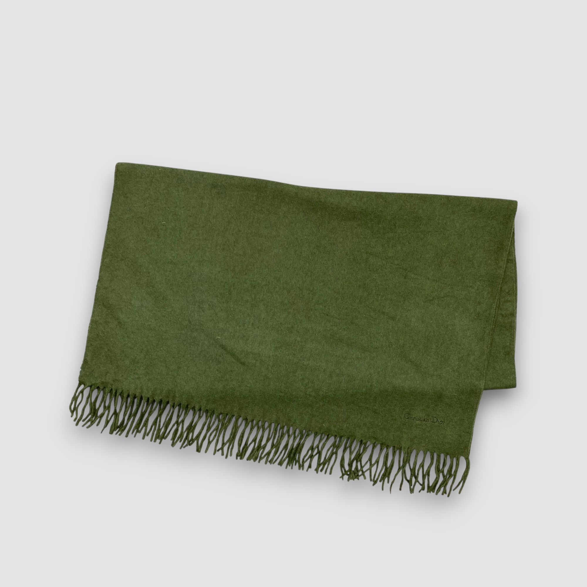 Japanese Brand Vintage Christian Dior Scarf Muffler Wool Winter Scarves Size ONE SIZE - 3 Thumbnail