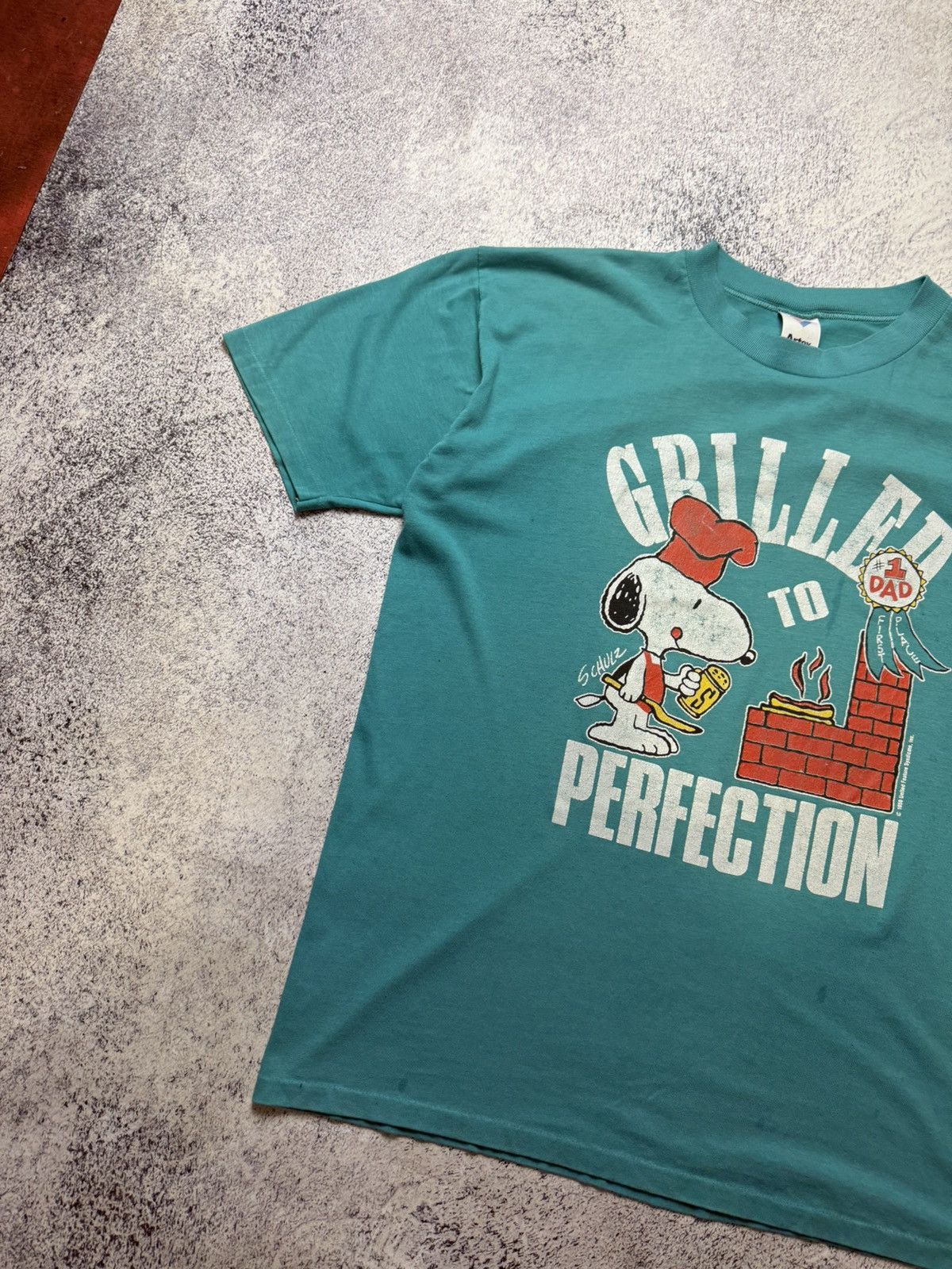 Vintage Vintage Snoopy shirt #1 Dad to perfection 80s Peanuts USA L Size US L / EU 52-54 / 3 - 4 Thumbnail