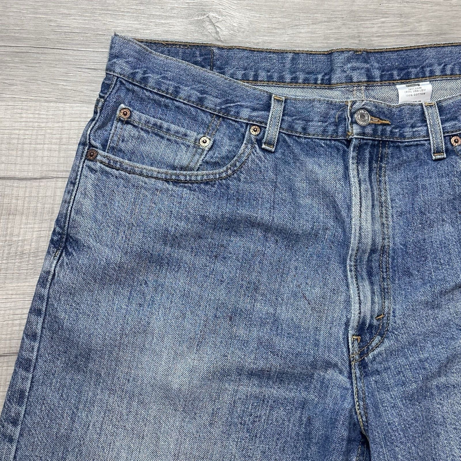 Levi's Levis 550 Jean Shorts Men's 38 Blue 10" Inseam Jorts Y2K Size US 38 / EU 54 - 6 Thumbnail