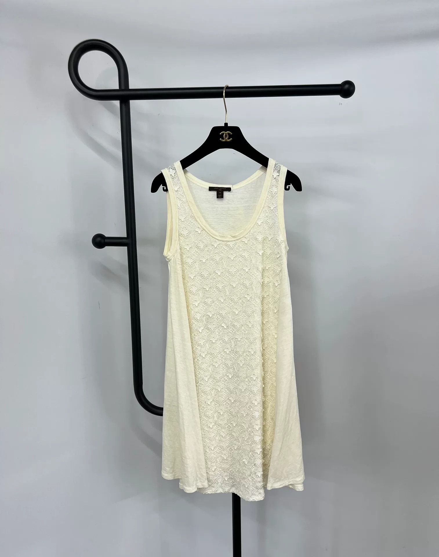 Louis Vuitton LV Monogram Logo Embroidered Sleeveless Knit Dress Size S / US 4 / IT 40 - 1 Thumbnail