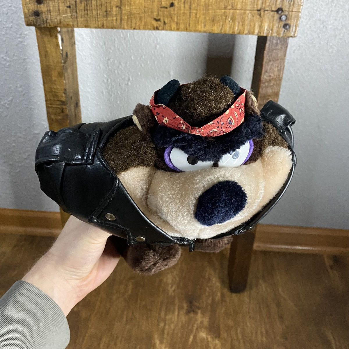 Harley Davidson × Vintage Taz Looney Tunes Harley Davidson Biker Plush Size ONE SIZE - 2 Thumbnail