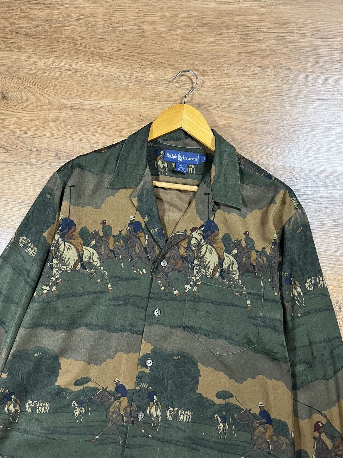 Polo Ralph Lauren Polo Ralph Lauren vtg Equestrian Horse Riding Graphic Shirt Size US M / EU 48-50 / 2 - 3 Thumbnail
