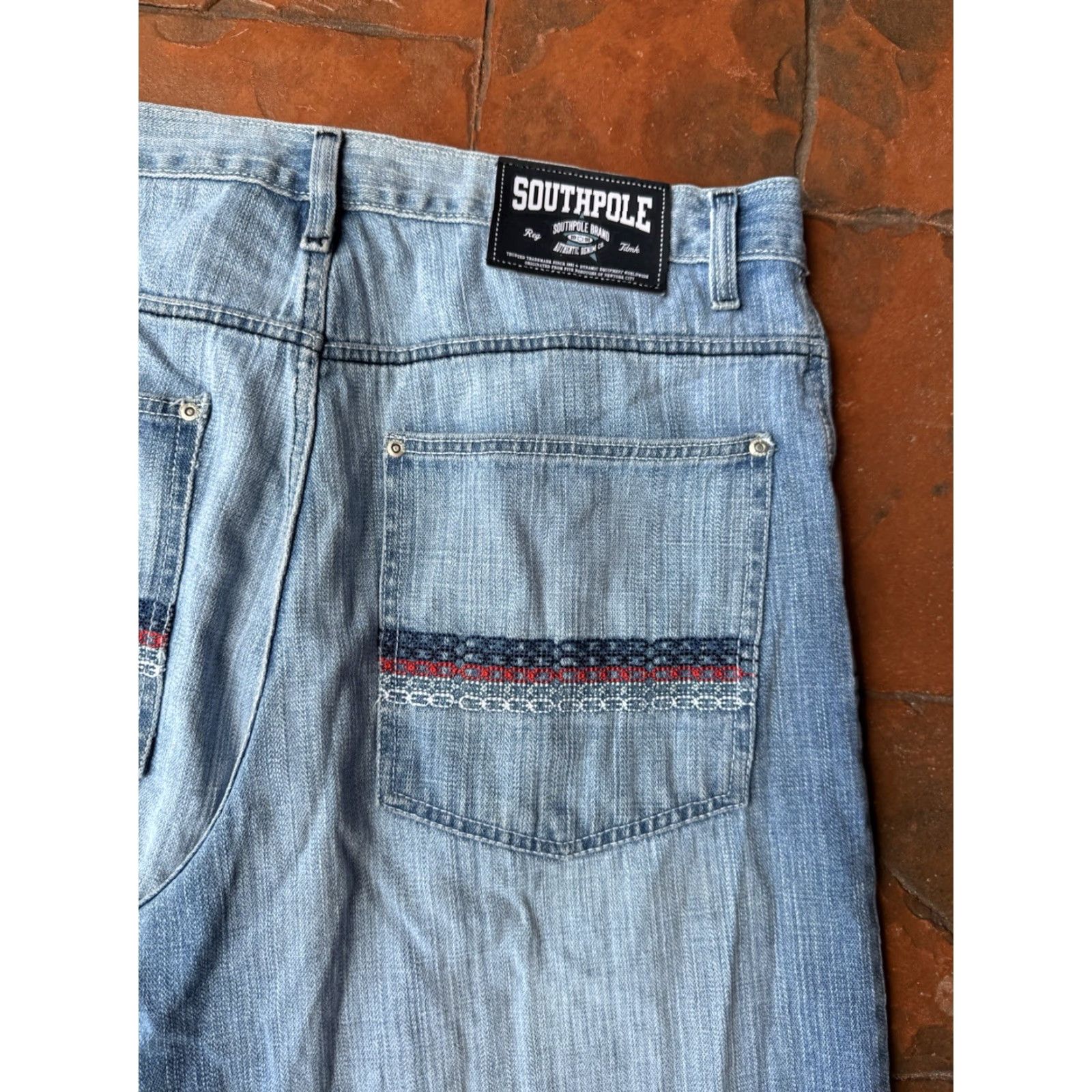 Southpole VINTAGE Southpole Baggy Bermuda Shorts Men 42 Denim Blue 90s Hip Hop Casual Mens Size US 42 / EU 58 - 5 Thumbnail