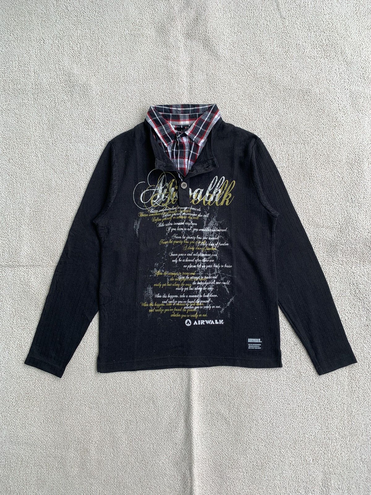 If Six Was Nine × Japanese Brand × Le Grande Bleu (L.G.B.) AIRWALK DOUBLE LAYER LONG SLEEVE IFSIXWASNINE PUNK Size US M / EU 48-50 / 2 - 1 Thumbnail