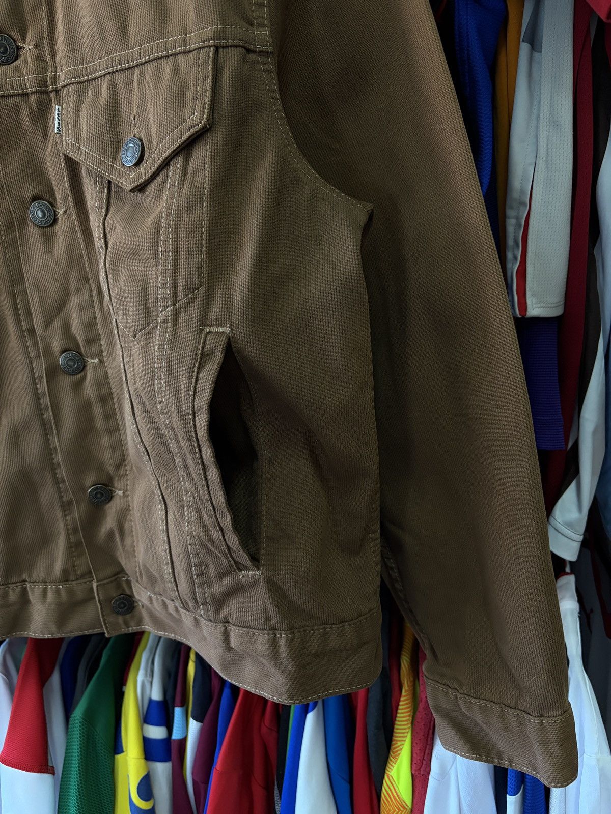 Levi's Vintage Levi’s 70503 Brown Canvas Trucker Jacket S Size US S / EU 44-46 / 1 - 6 Thumbnail