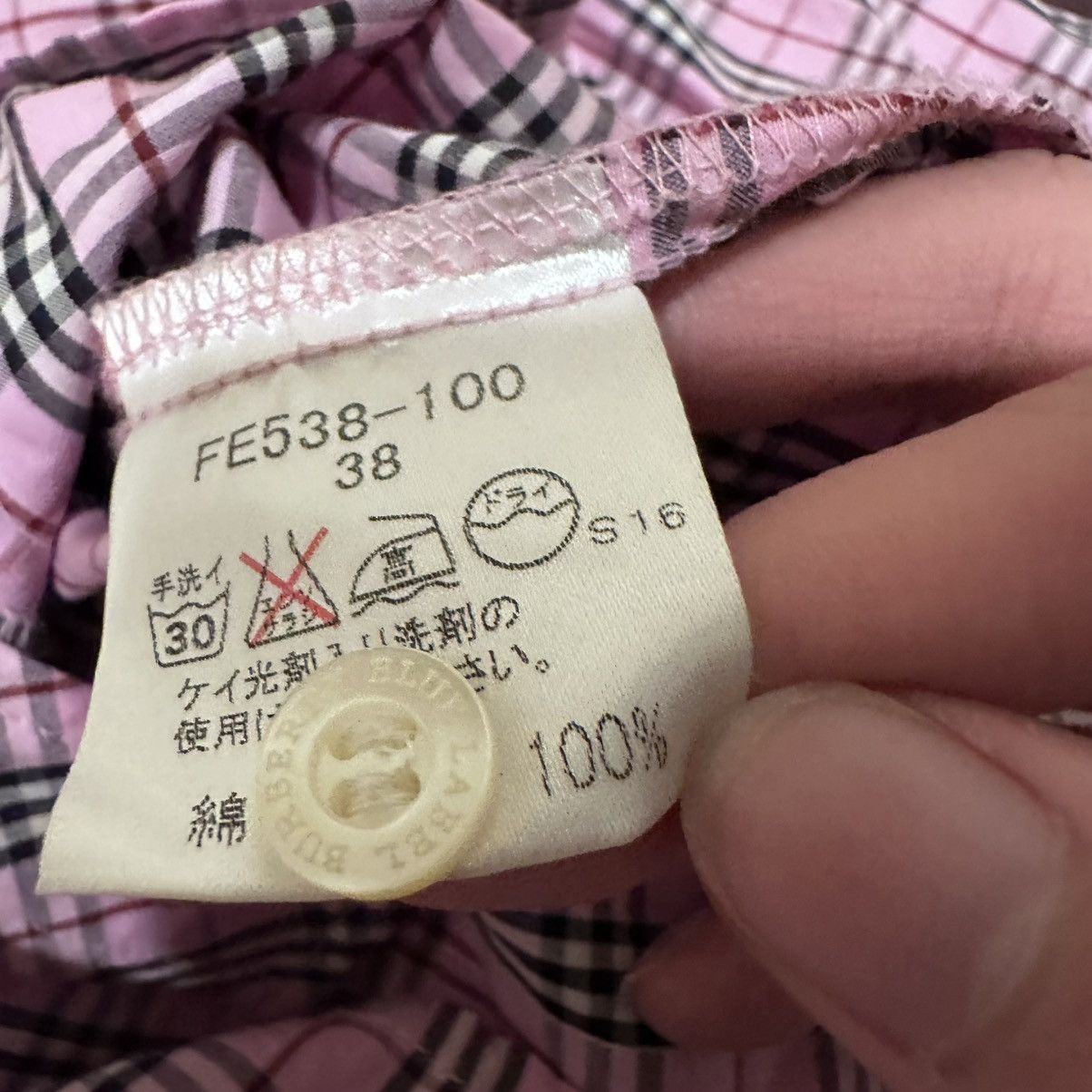 Burberry Burberry London Blue Label Pink Buttonup Plaid Pattern Size XS / US 0-2 / IT 36-38 - 8 Thumbnail