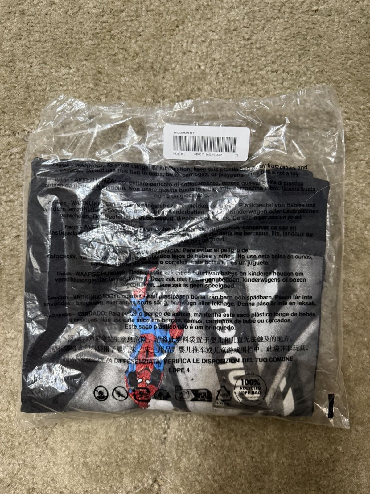 Supreme Supreme Spiderman Tee Size US XL / EU 56 / 4 - 1 Preview