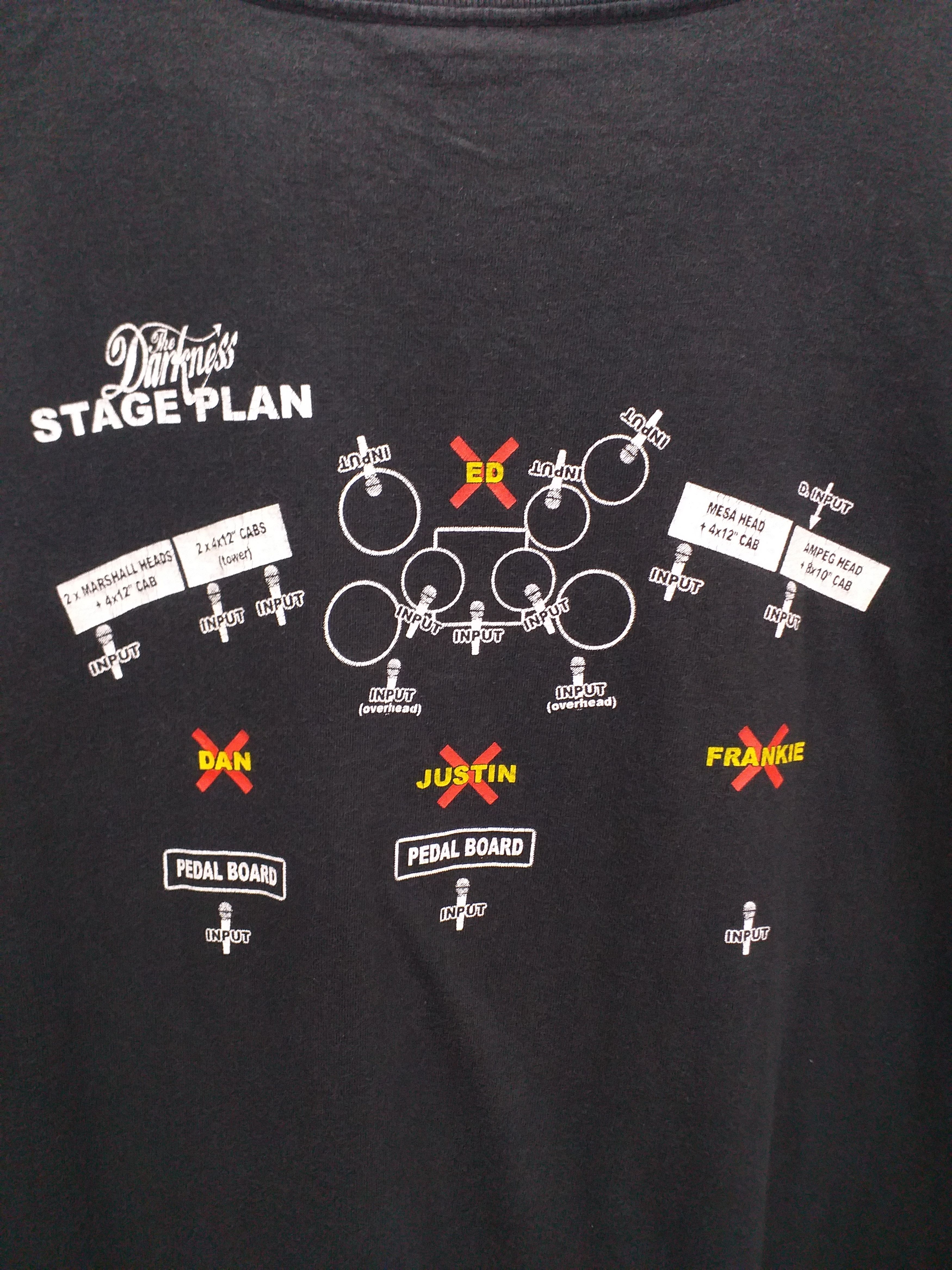 Band Tees Vintage The Darkness Band Tees T-Shirt Tee -C051 Size US L / EU 52-54 / 3 - 4 Thumbnail