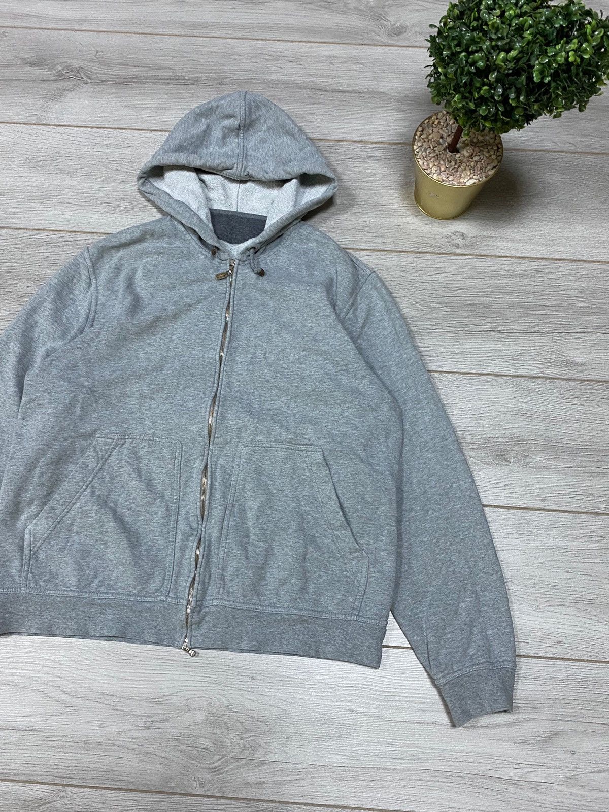 Brunello Cucinelli Brunello Cucinelli vintage zip hoodie Size US XL / EU 56 / 4 - 4 Thumbnail