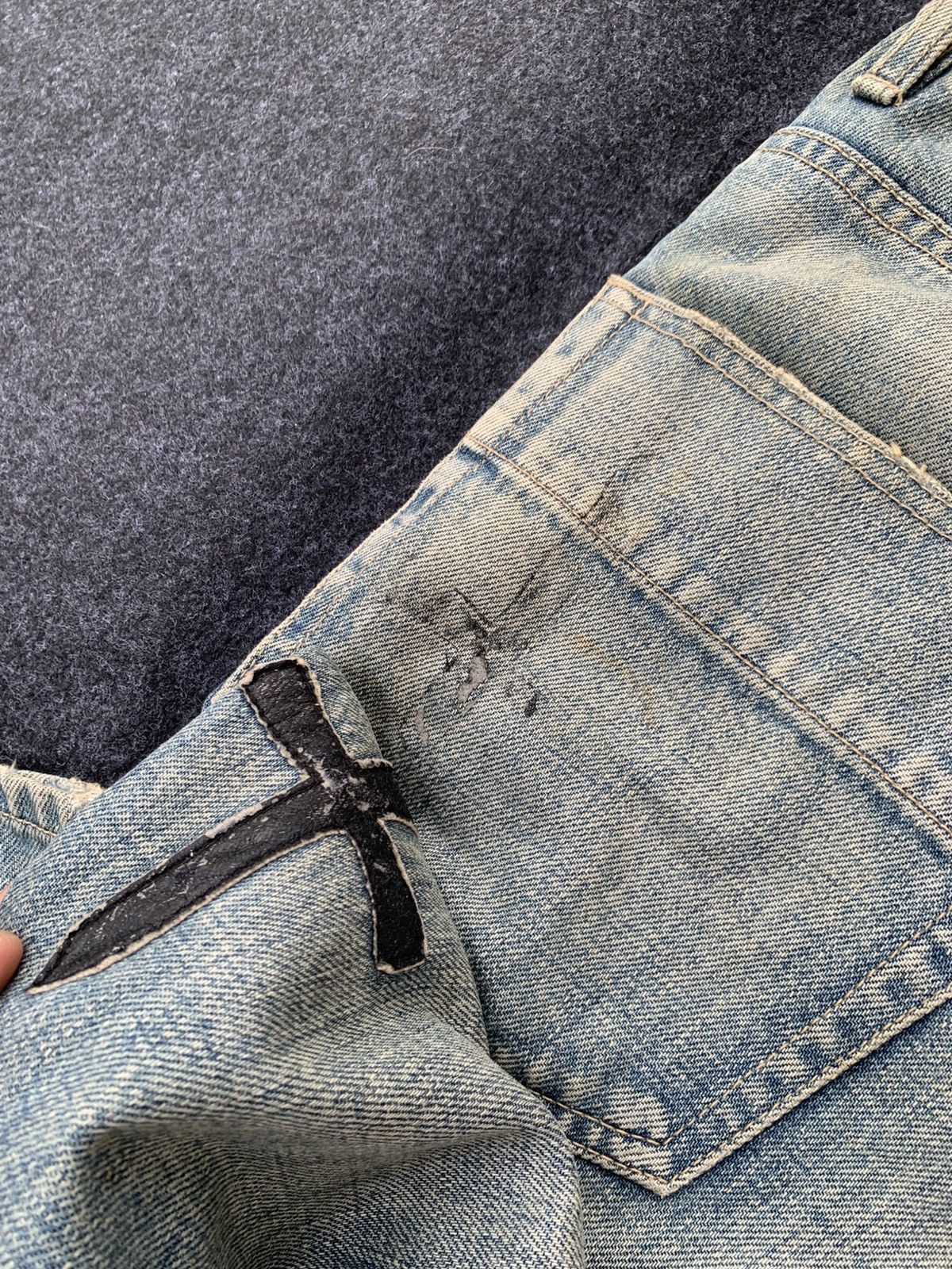 Vintage Rare Distressed Ossa Mondo Jeans – Made in Japan 🇯🇵 Size US 33 - 16 Thumbnail