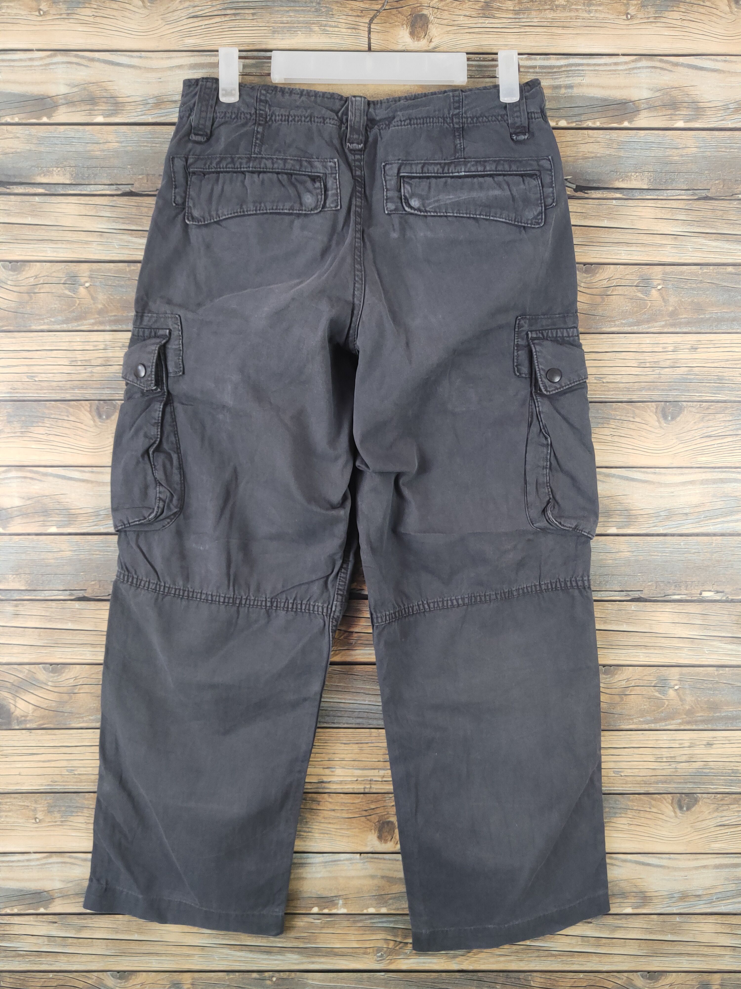Japanese Brand DL Uniqlo Dark Gray Multipocket Cargo Pants #2108 Size US 30 / EU 46 - 7 Thumbnail