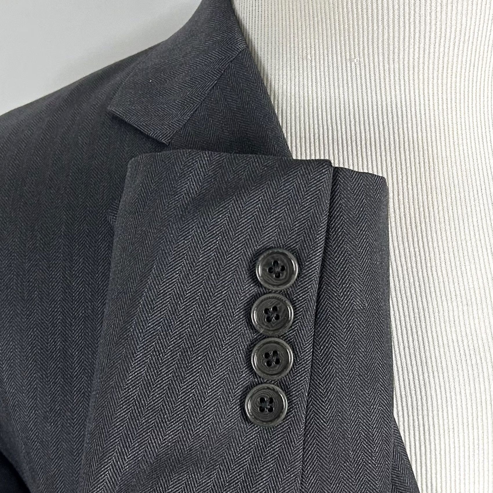 Brooks Brothers Brooks Brothers 1818 Madison Sport Coat Saxxon Wool Gray Herringbone 48R/Regular Men Coat Jacket Size US XS / EU 42 / 0 - 5 Thumbnail
