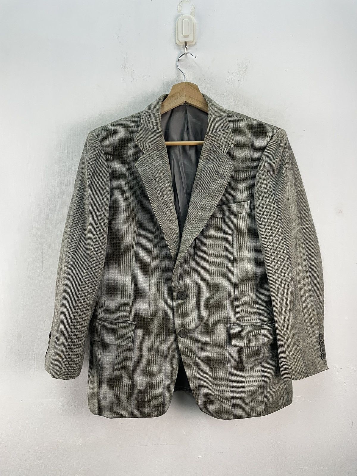 Burberry × Vintage Vintage burberrys blazer jacket coat checkered Size 38R - 4 Thumbnail