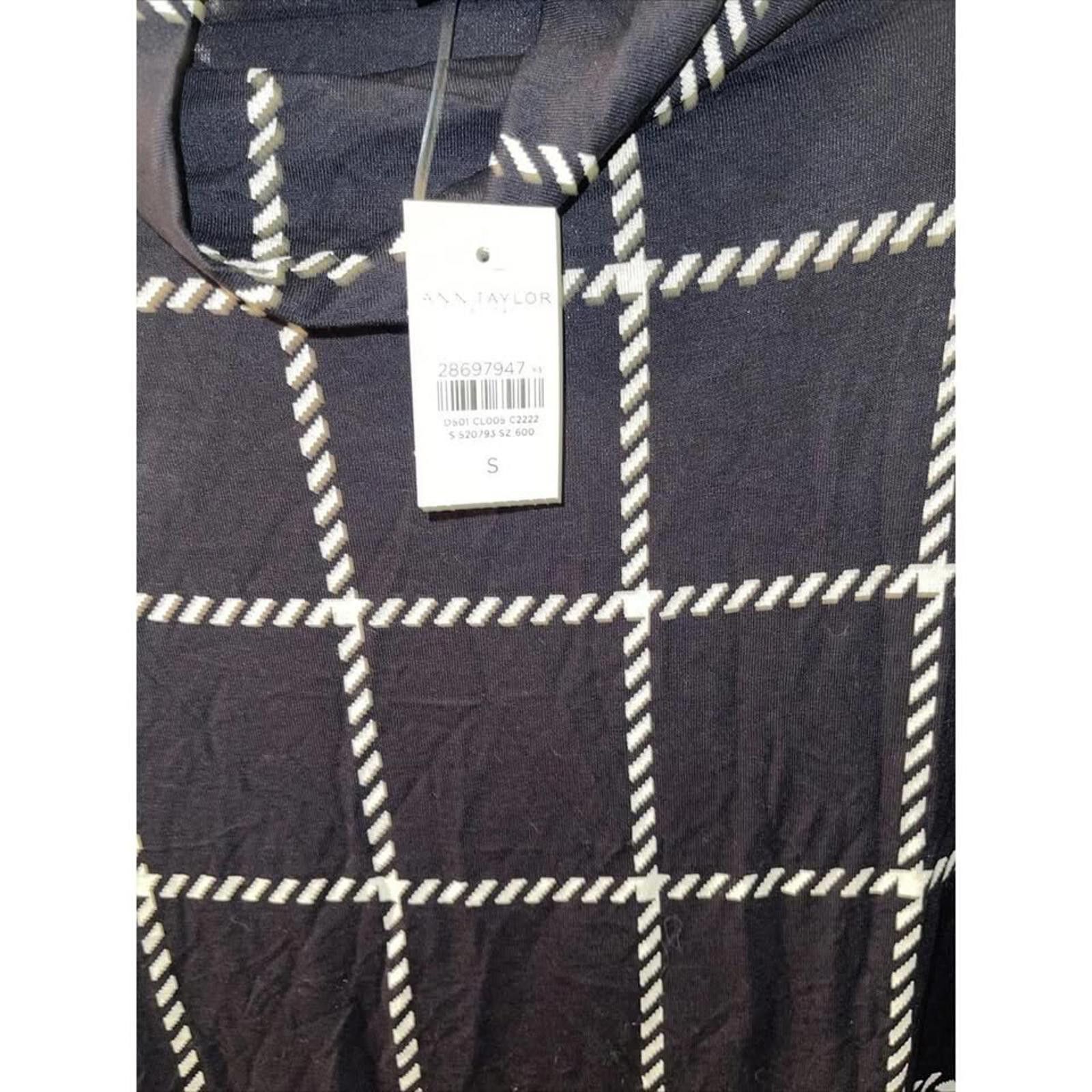 Other Ann Taylor Women's Black and White Hooded Top Size S / US 4 / IT 40 - 6 Thumbnail