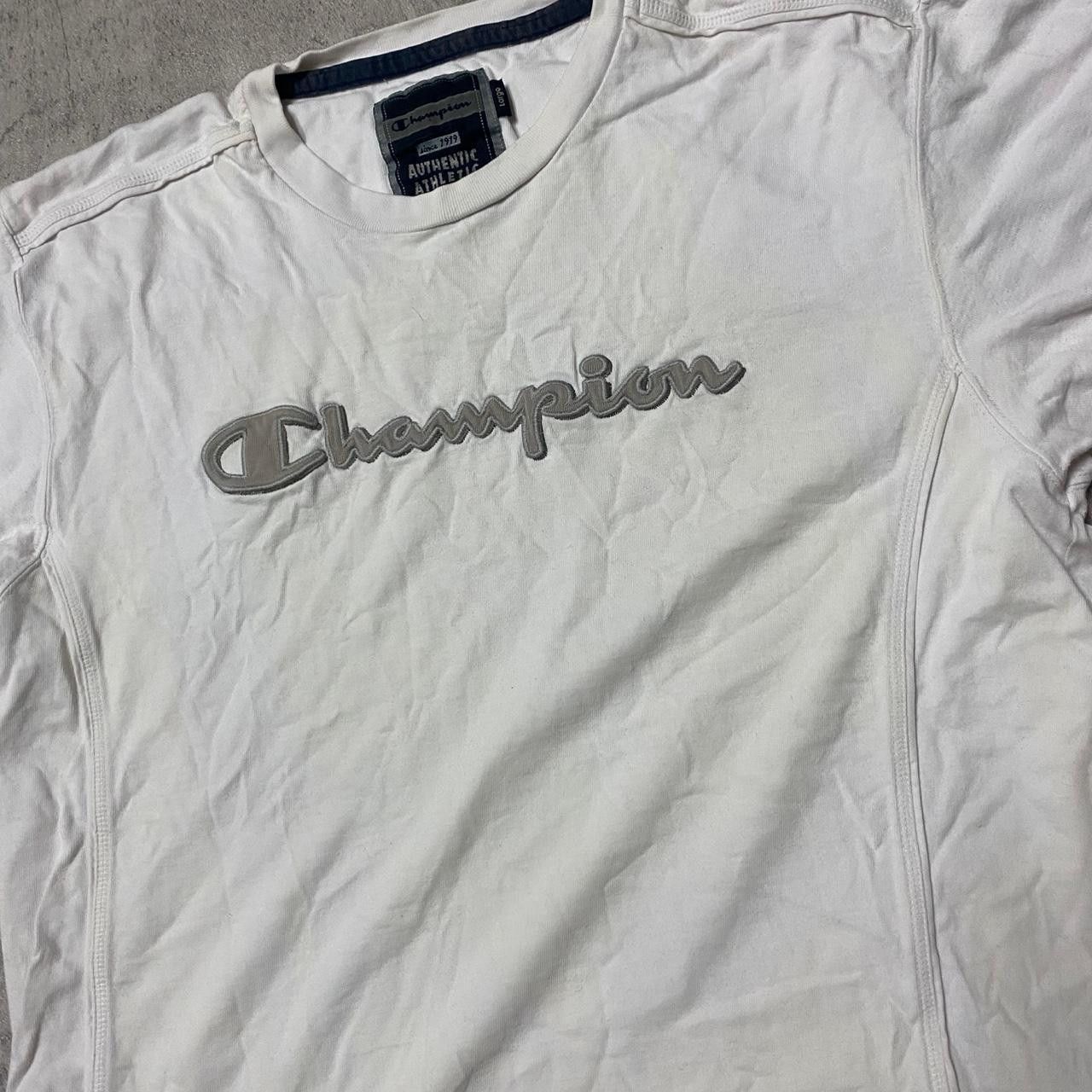 Other White Champion cotton t-shirt Size US L / EU 52-54 / 3 - 4 Thumbnail