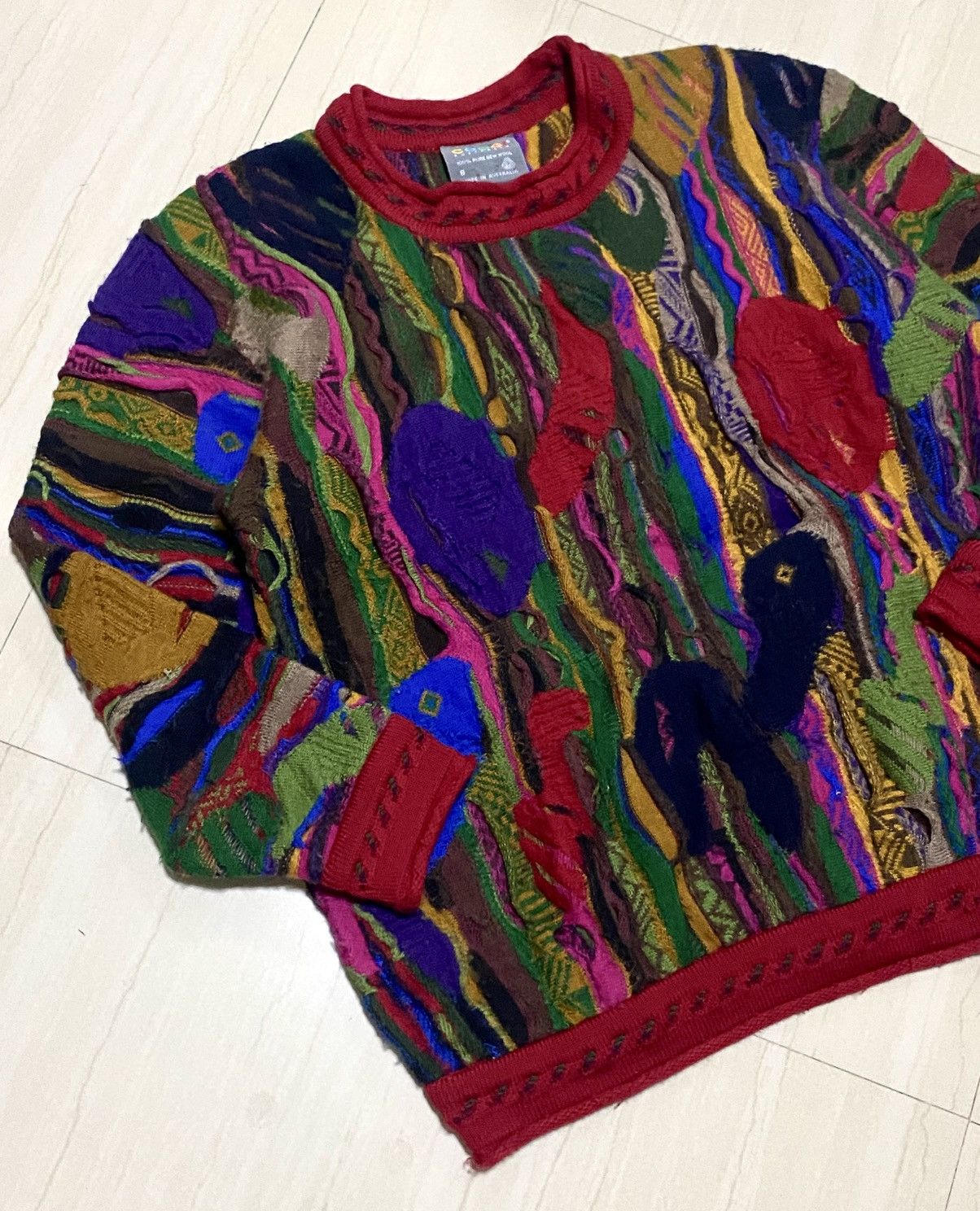 Coogi Coogi - 3D Wool Sweater Size US S / EU 44-46 / 1 - 2 Thumbnail