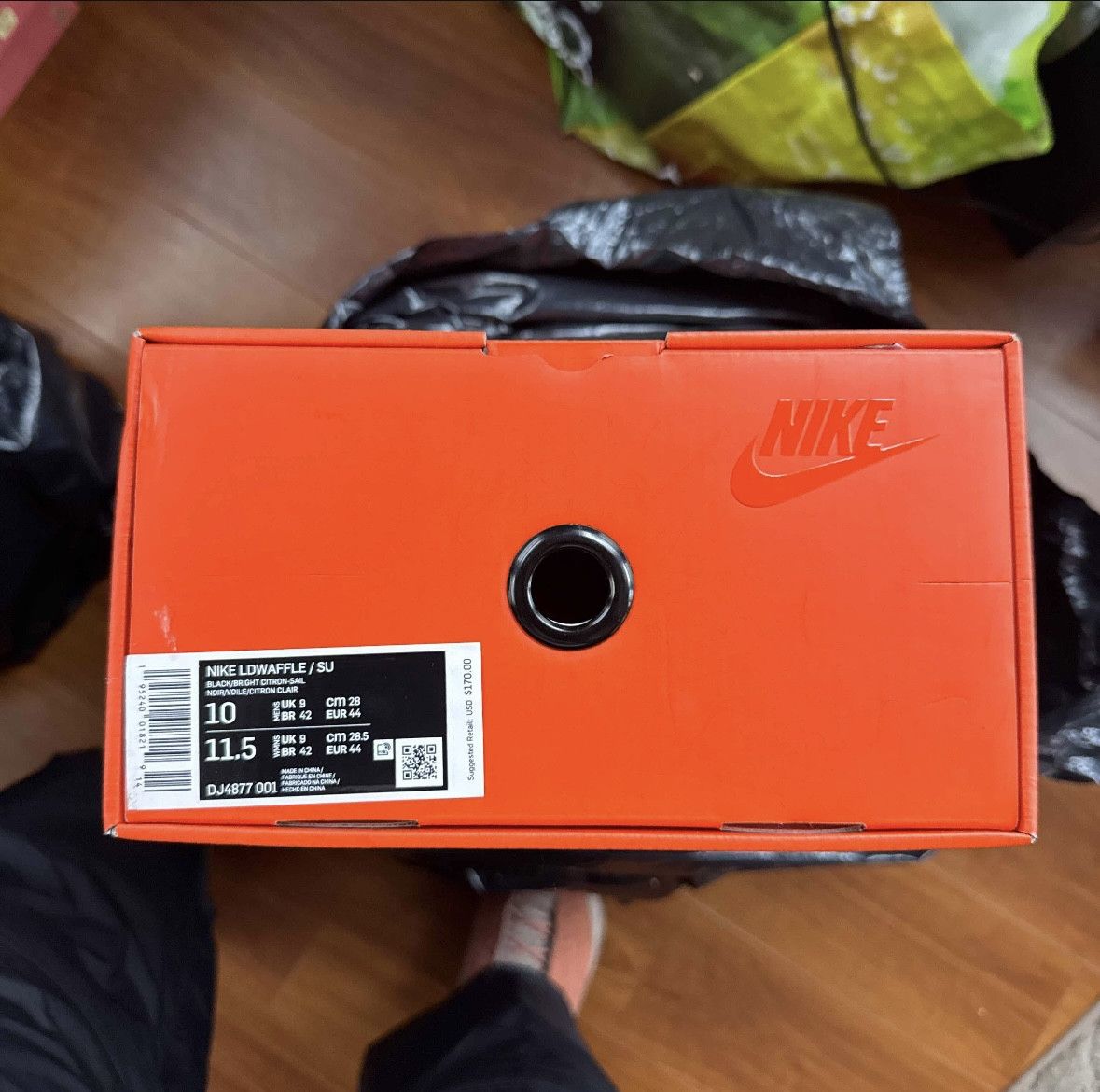 Nike Nike Ld Waffle Sacai Undercover - Black Bright Citron Size US 10 / EU 43 - 6 Thumbnail