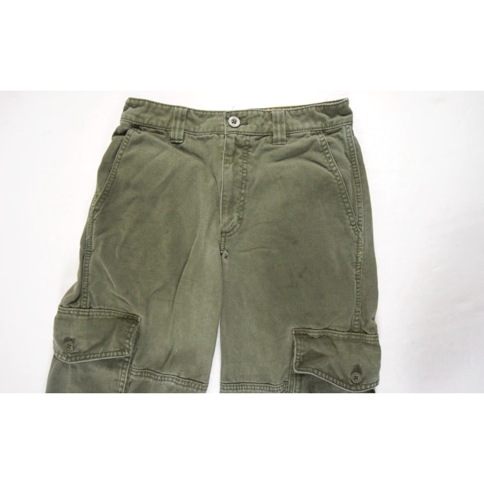 TNA TNA Women's Cargo Pants Regular 4 Green Cotton Utility Pockets Casual Outdoor Modern 90s? (No, avoid incorrect decade) Size 27" / US 4 / IT 40 - 2 Thumbnail