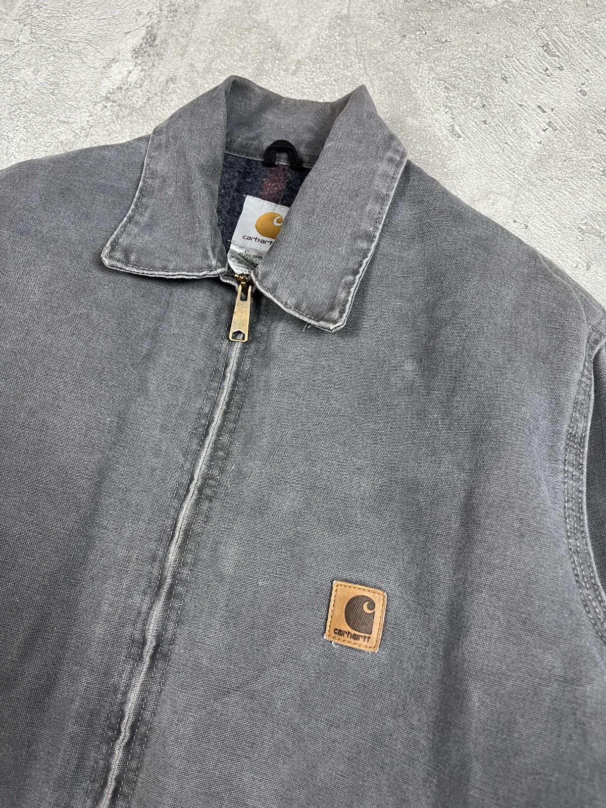 Rare Vintage Carhartt detroit J146 MTL Grey