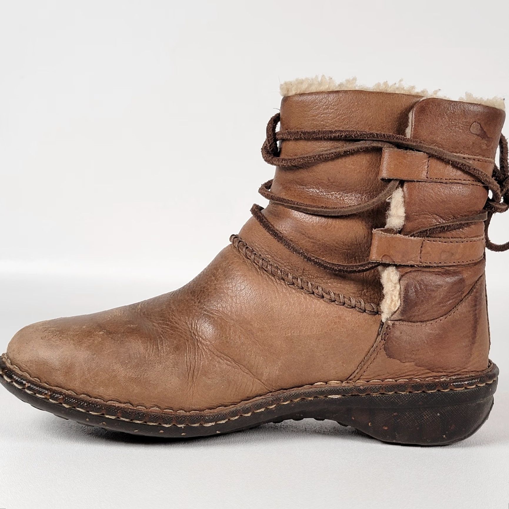 Ugg UGG Australia Caspia Leather Boots Lace Up Shearling Women Size 8 Brown Winter Snow Boot Size US 8 / IT 38 - 5 Thumbnail