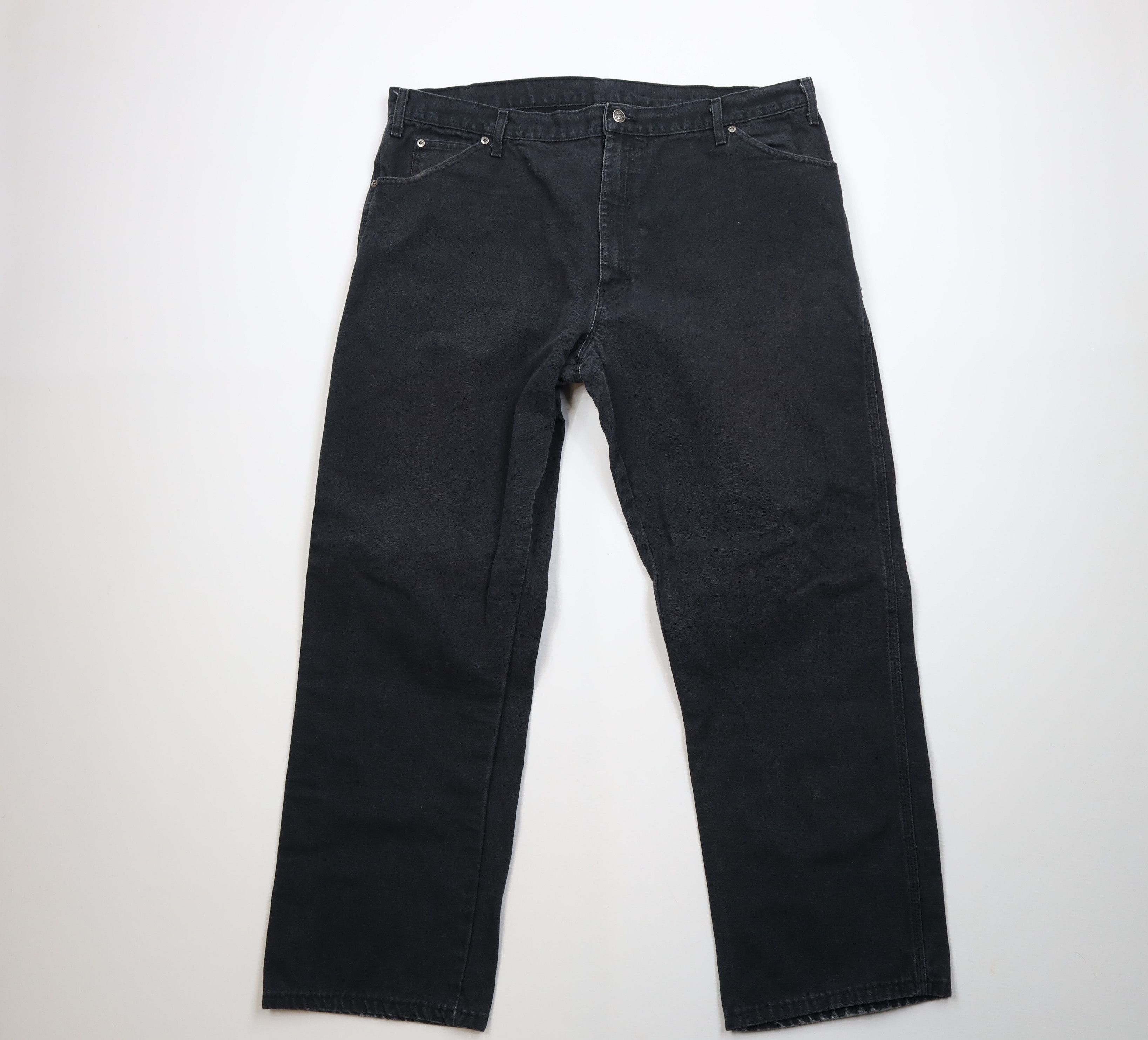 Dickies Vintage Y2K Dickies Wide Leg Dungaree Pants Black Cotton Size US 42 / EU 58 - 1 Thumbnail