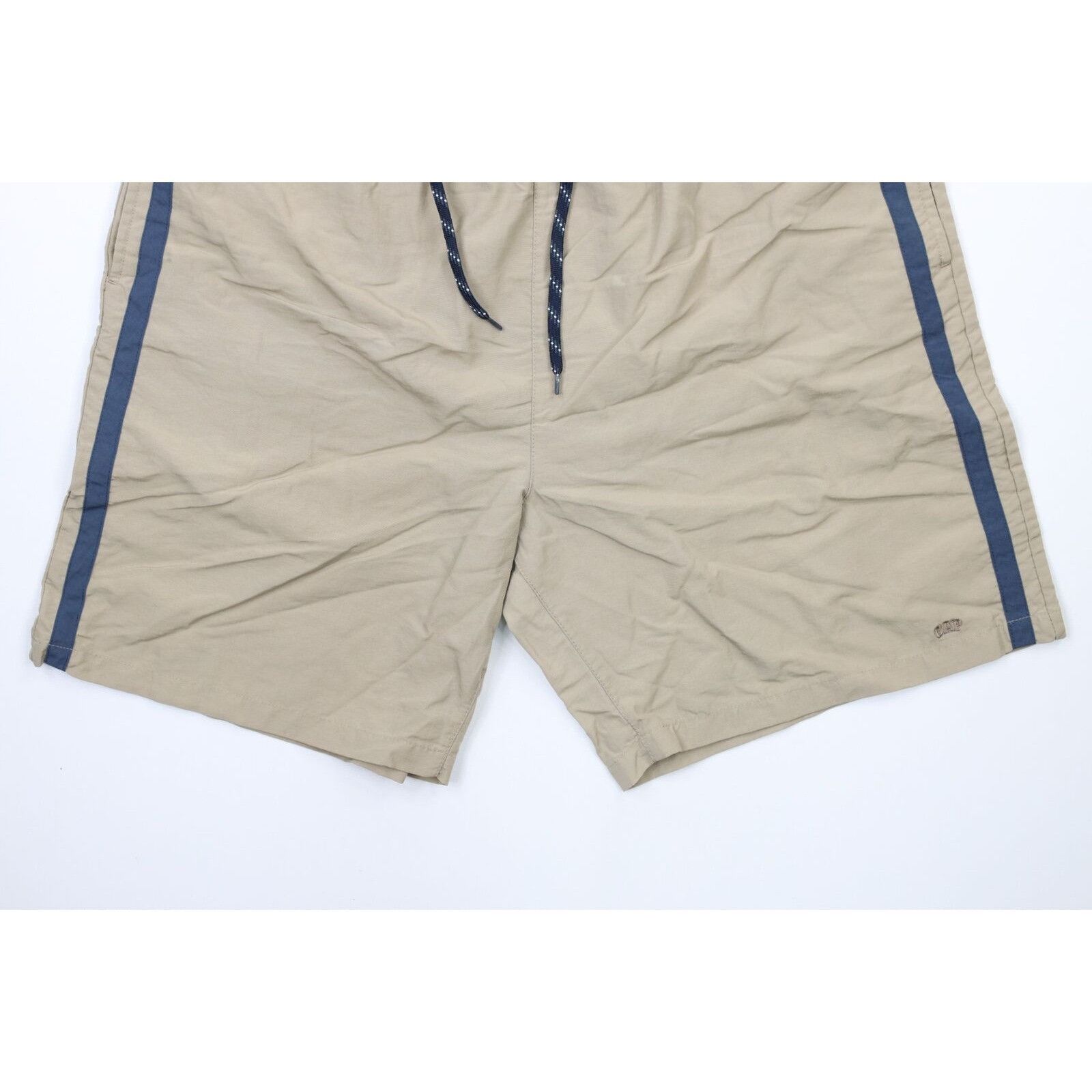 Gap × Vintage Vintage Gap Faded Spell Out Striped Lined Above Knee Shorts Size US 34 / EU 50 - 3 Thumbnail