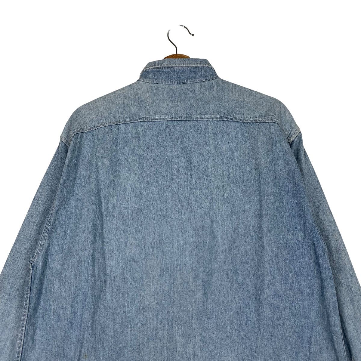 Vintage PENNY WORTH Western Chambray Denim Shirt #1265-C57 Size US L / EU 52-54 / 3 - 8 Thumbnail