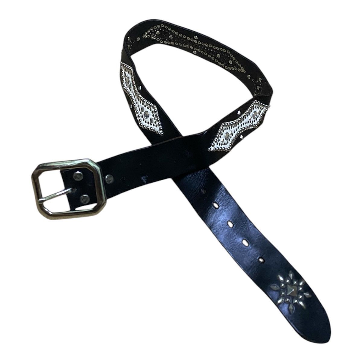 Murder License MURDER LICENSE Leather Studded Belt Size ONE SIZE - 2 Thumbnail
