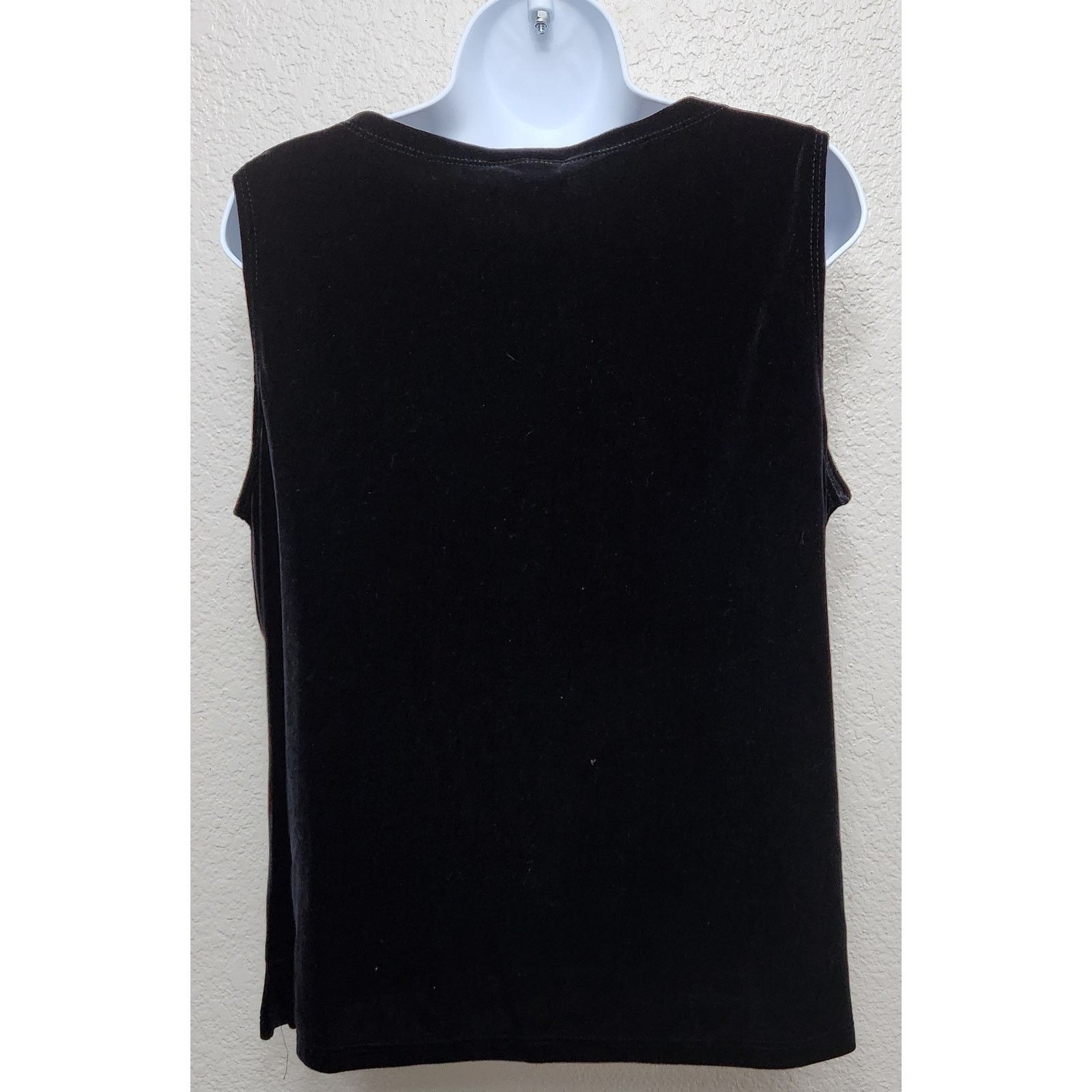 Other I.N. Studio Black Sequin Crushed Velvet Sleeveless Top XL Size XL / US 12-14 / IT 48-50 - 3 Thumbnail