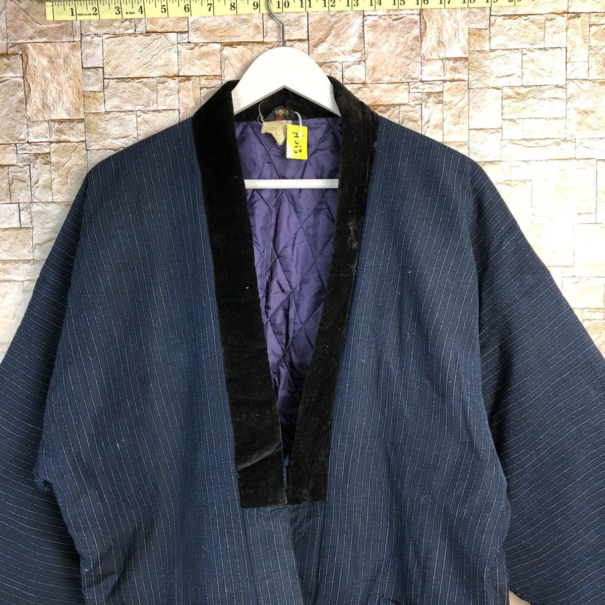 Japanese Brand Kimono vintage japan cardigan Dark Blue #A213 Size US XL / EU 56 / 4 - 2 Thumbnail