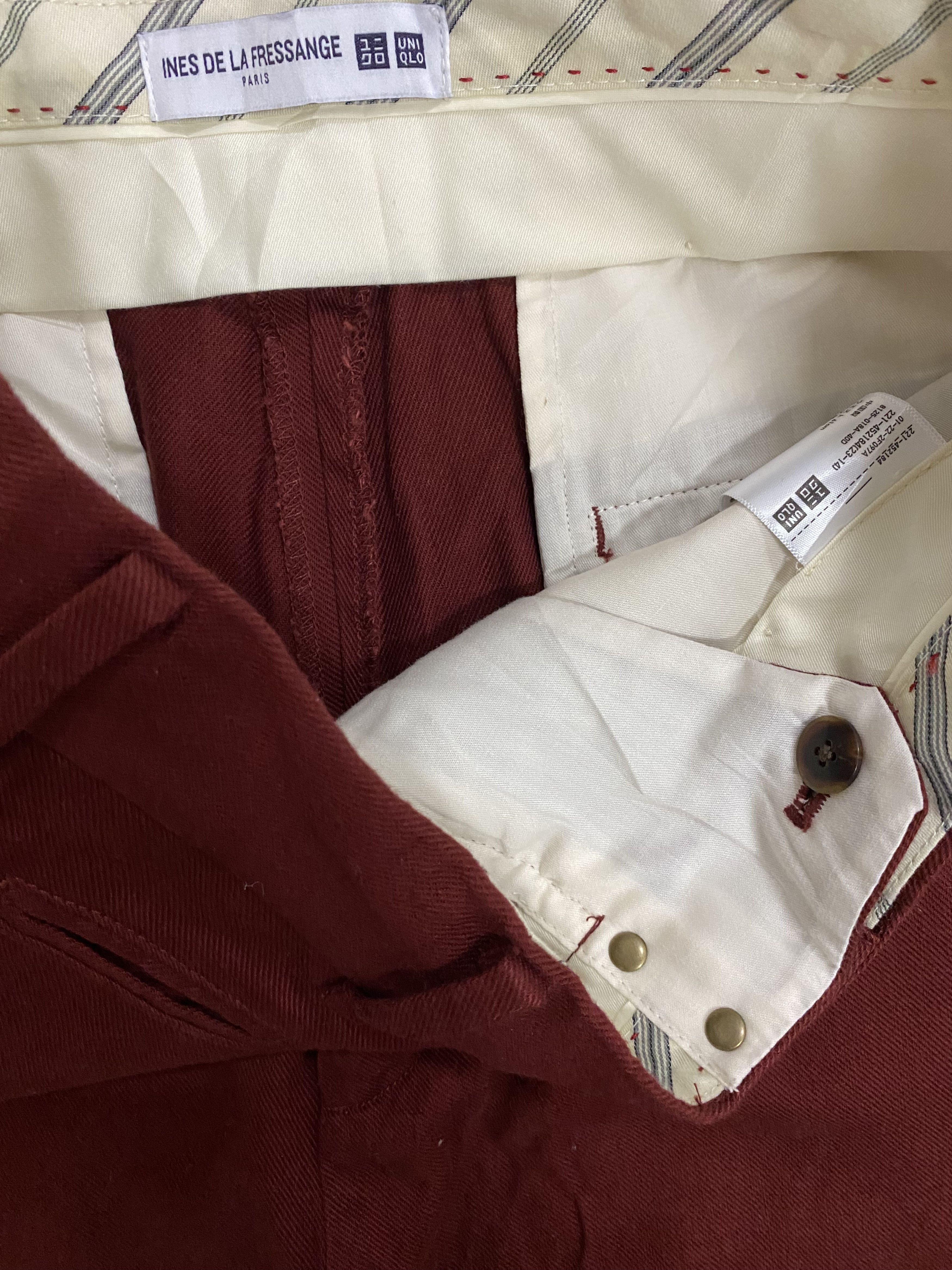 Marni × Uniqlo Uniqlo x Ines De La Fressange Paris Cropped Loose Pants Size US 27 - 3 Thumbnail