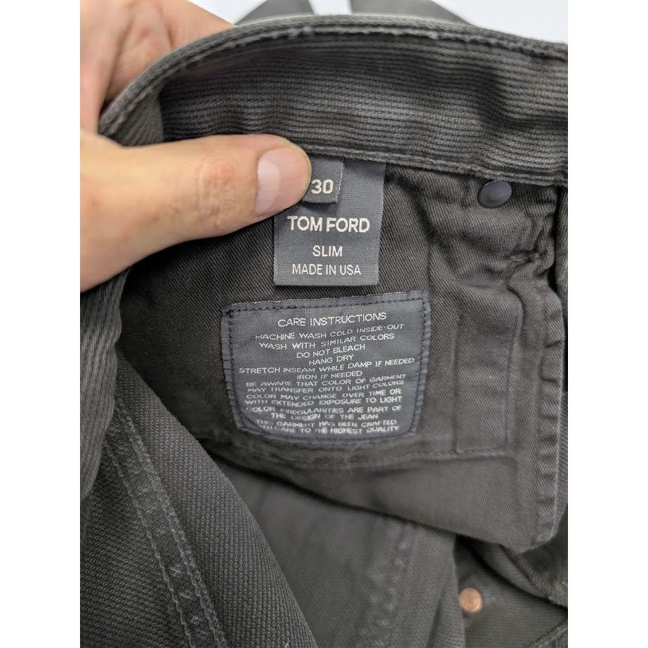 Tom Ford o1rshd1 Denim Slim Jeans in Nero Size US 30 / EU 46 - 19 Thumbnail