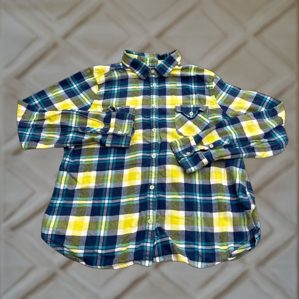 American Eagle Outfitters American Eagle Outfitters Flannel Shirt Women XL Multicolor Plaid Favorite Fit Button-Up Casual Lightweight Size XL / US 12-14 / IT 48-50 - 1 Thumbnail