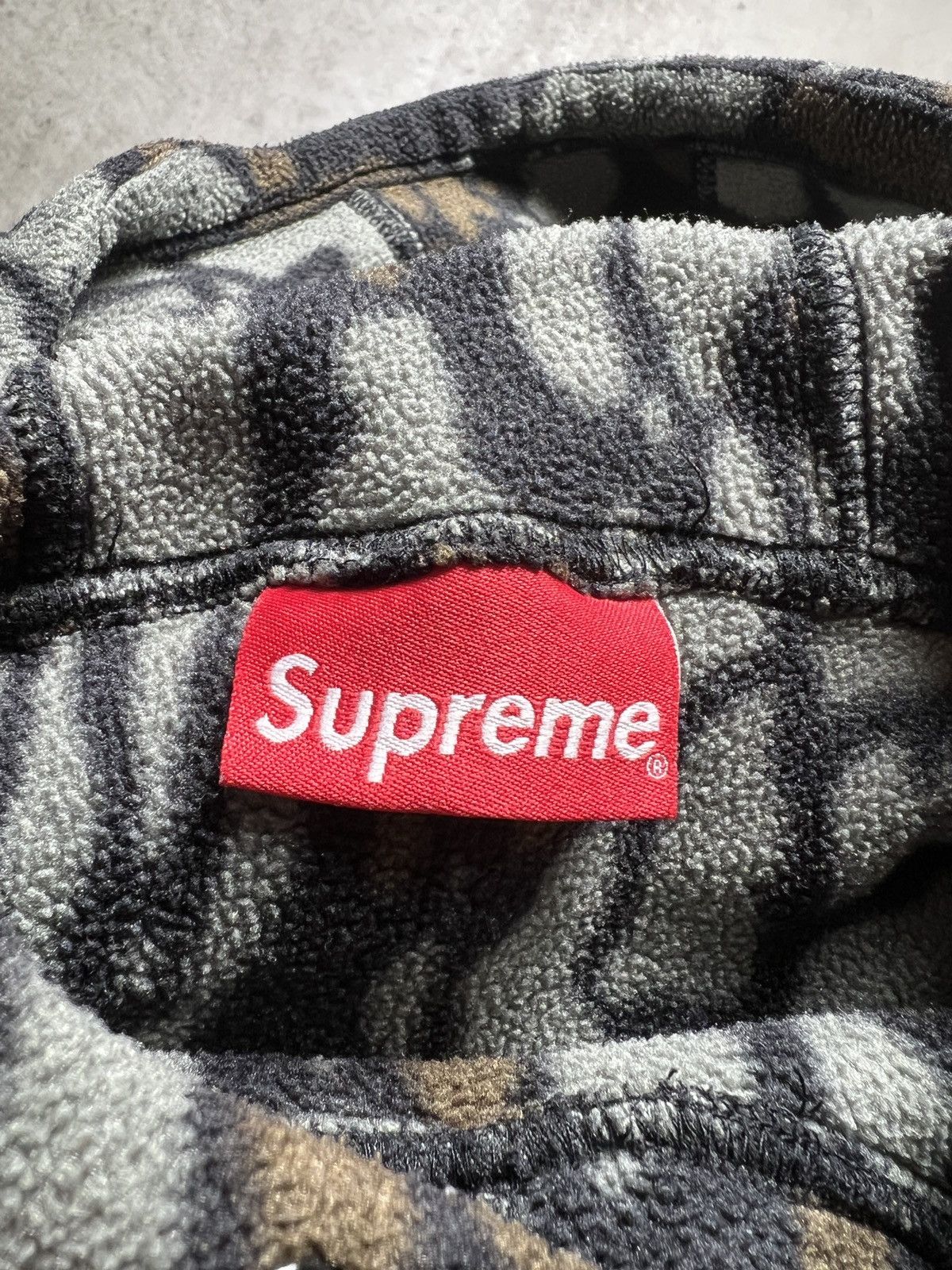 Supreme Supreme Polartec Hooded Sweatshirt Olive Treebark Camo Size US M / EU 48-50 / 2 - 9 Thumbnail