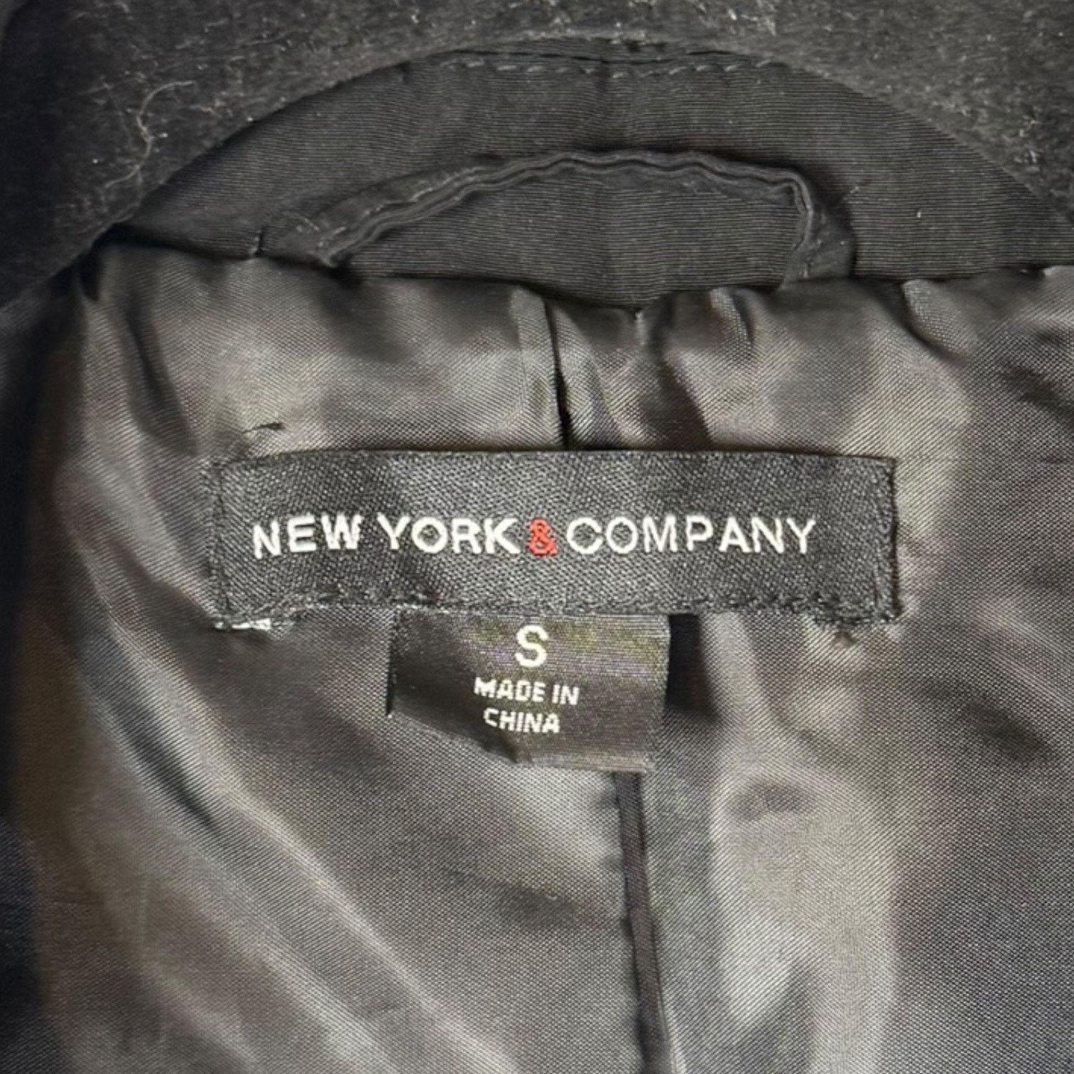 Other New York and Company Classic Black Trench Coat Small Thin Size S / US 4 / IT 40 - 3 Thumbnail