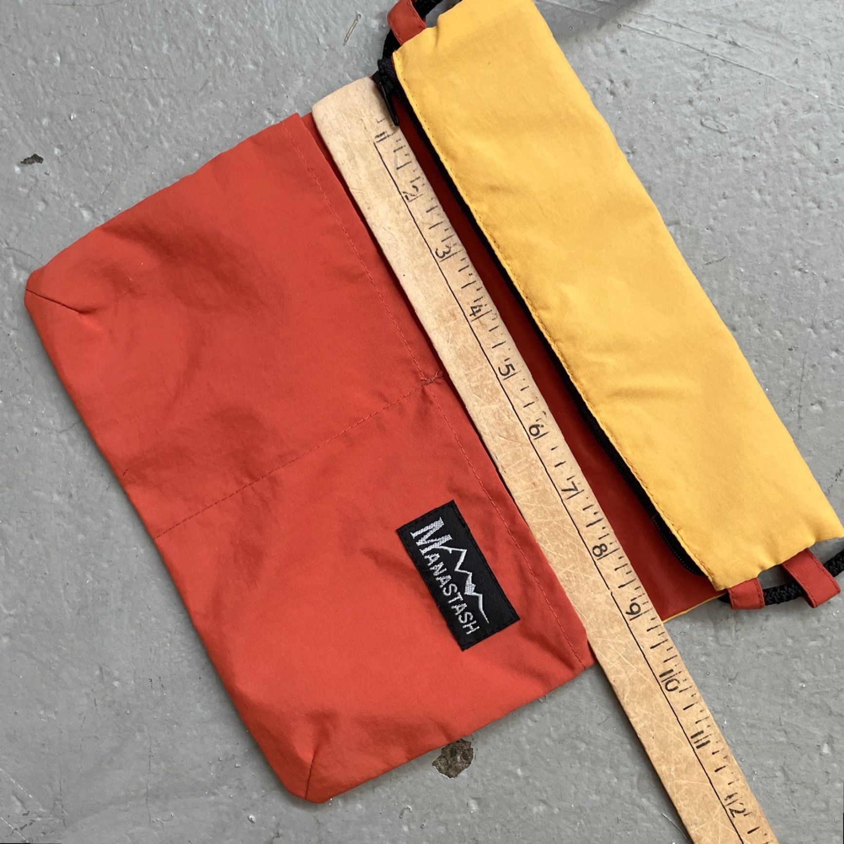 Manastash Manastash Pouch Small Multicolor Outdoor Crossbody Unisex Adults Zip Nylon Bag Travel Japan 90s (if applicable) Size ONE SIZE - 3 Thumbnail