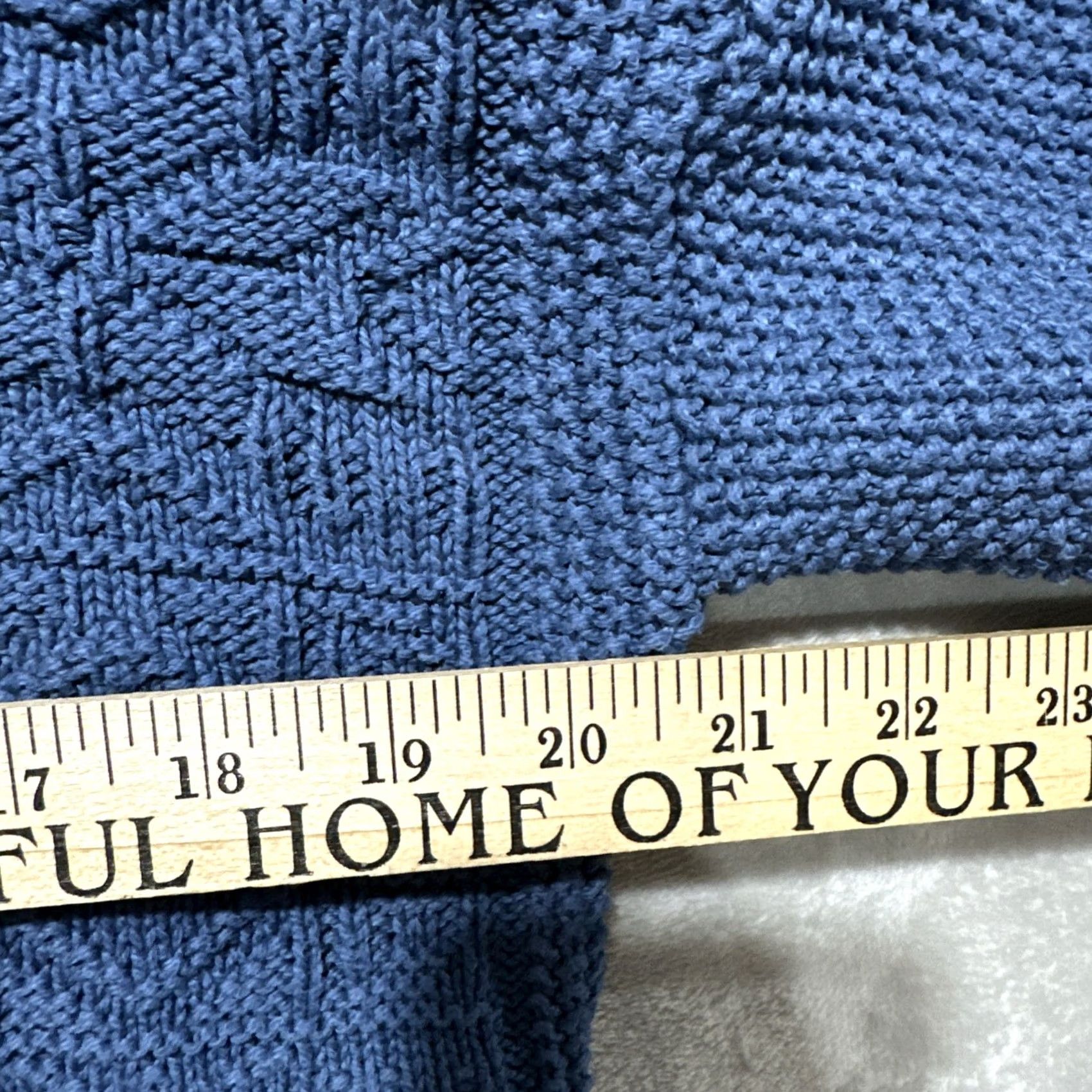 Vintage VINTAGE L.L. Bean Cardigan Sweater Womens Medium Blue 100% Cotton Cable Knit Size M / US 6-8 / IT 42-44 - 7 Thumbnail