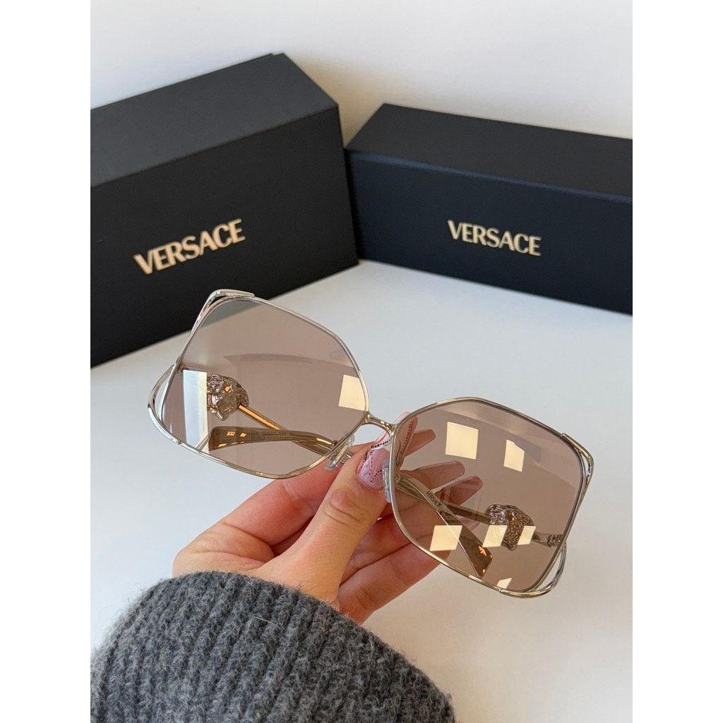 Versace NEW Versace VE2288 Silver Pink Mirror Medusa Sunglasses Size ONE SIZE - 8 Thumbnail
