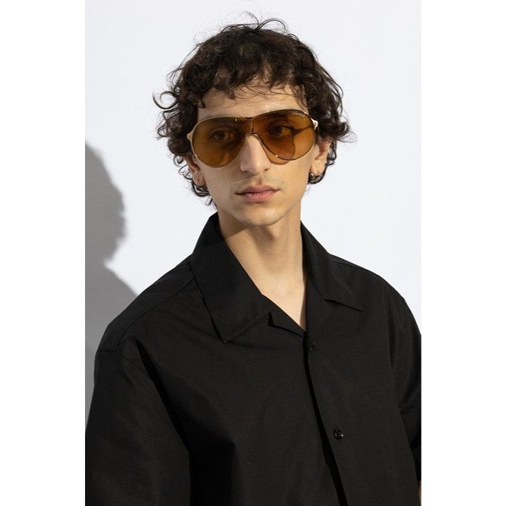Tom Ford Tom Ford Gaia FT1174 28K Sunglasses Rose Gold Aviator Frame Size ONE SIZE - 4 Thumbnail