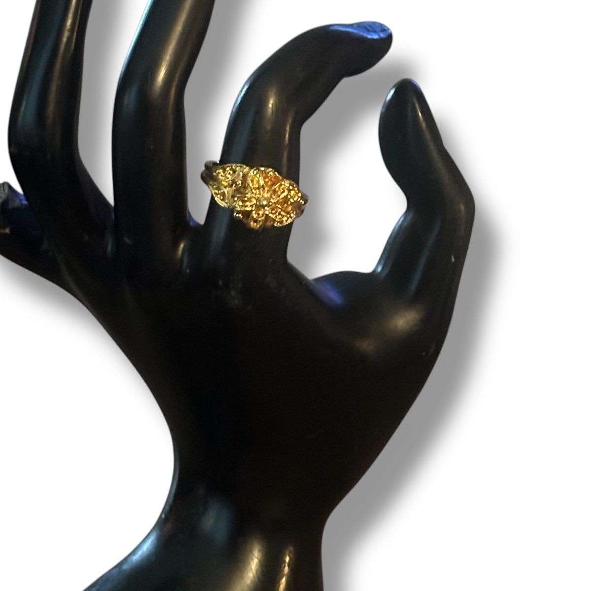 Vintage Vintage LIND 14K HGE gold crown ring Size ONE SIZE - 2 Thumbnail