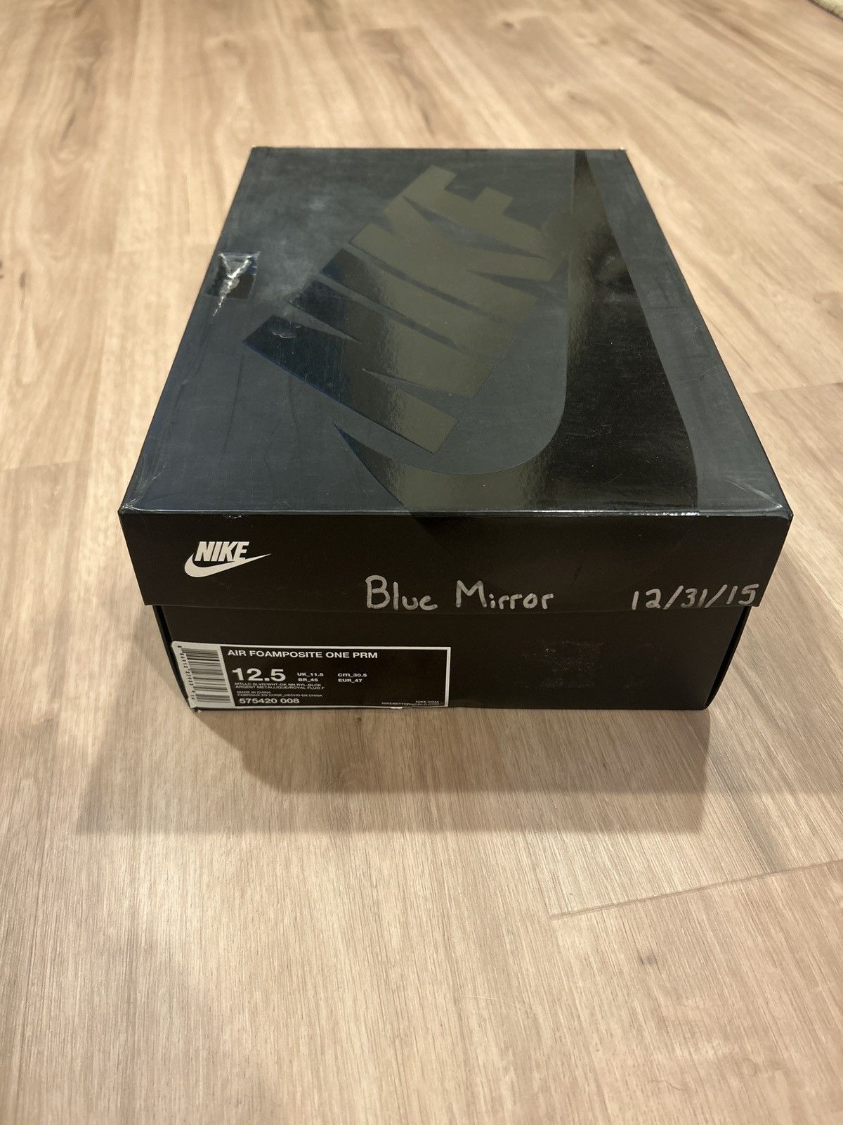 Nike Nike Air Foamposite “Blue Mirror” Size US 12.5 / EU 45-46 - 9 Thumbnail