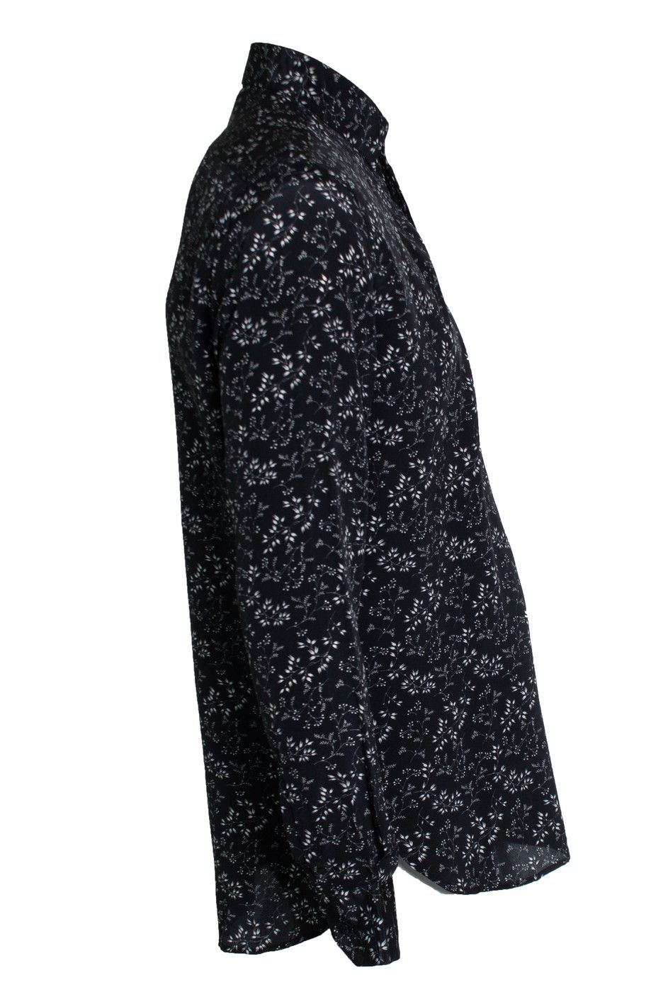 Saint Laurent Paris Saint Laurent, Black silk shirt with floral print 2018 Size US M / EU 48-50 / 2 - 3 Thumbnail